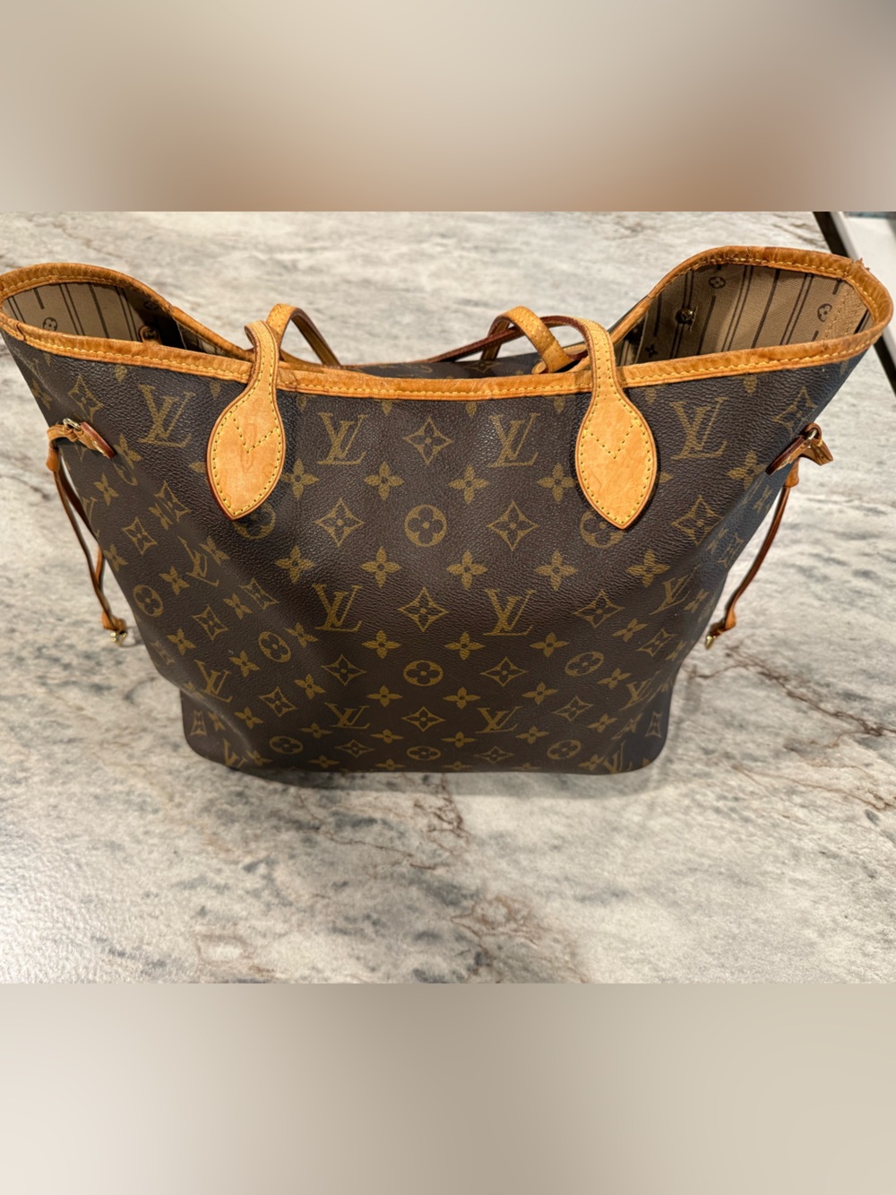 Louis Vuitton Monogram Canvas Tote with Vachetta Trim
